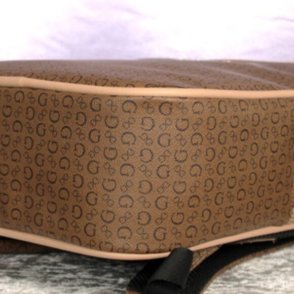 GUESS Brown Logo Backpack Travel School Zip Around Bag NWOT main image 9